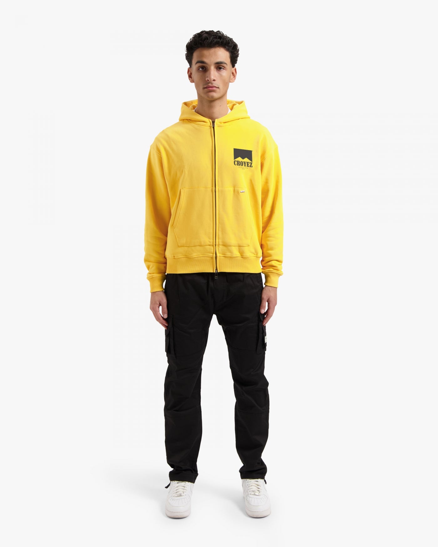 CROYEZ FUMES ZIP HOODIE - YELLOW