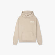 CROYEZ GALLERY GRUNGE HOODIE | BEIGE/WHITE