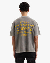 CROYEZ GALLERY GRUNGE T-SHIRT | ACID WASH