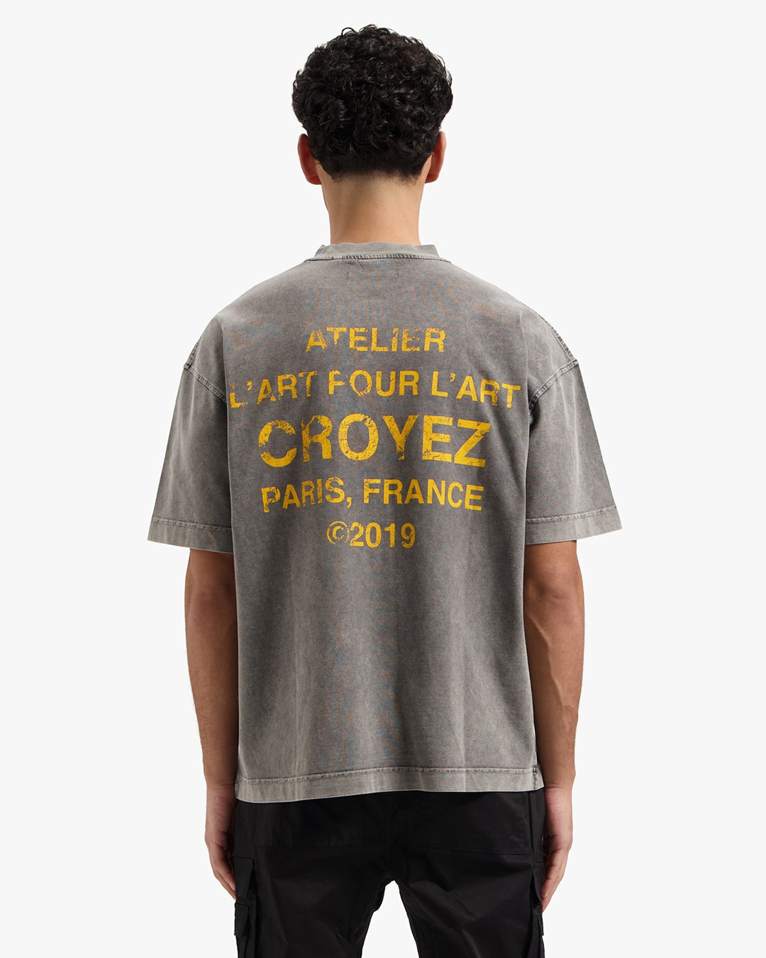 CROYEZ GALLERY GRUNGE T-SHIRT - ACID WASH