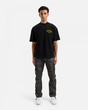 CROYEZ GALLERY GRUNGE T-SHIRT | BLACK/YELLOW