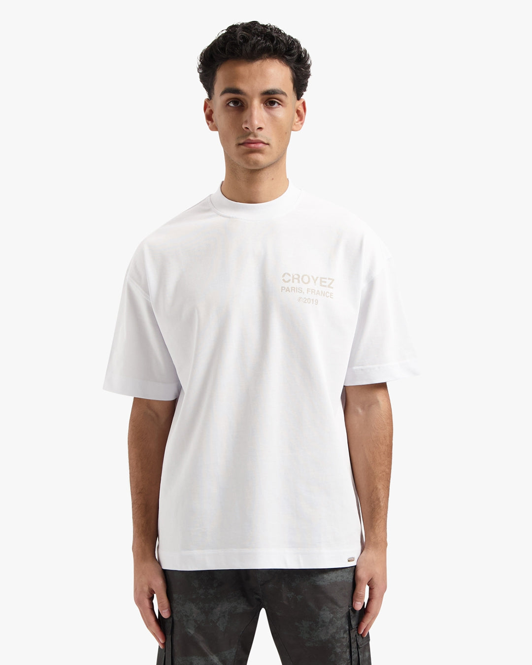 CROYEZ GALLERY GRUNGE T-SHIRT | WHITE