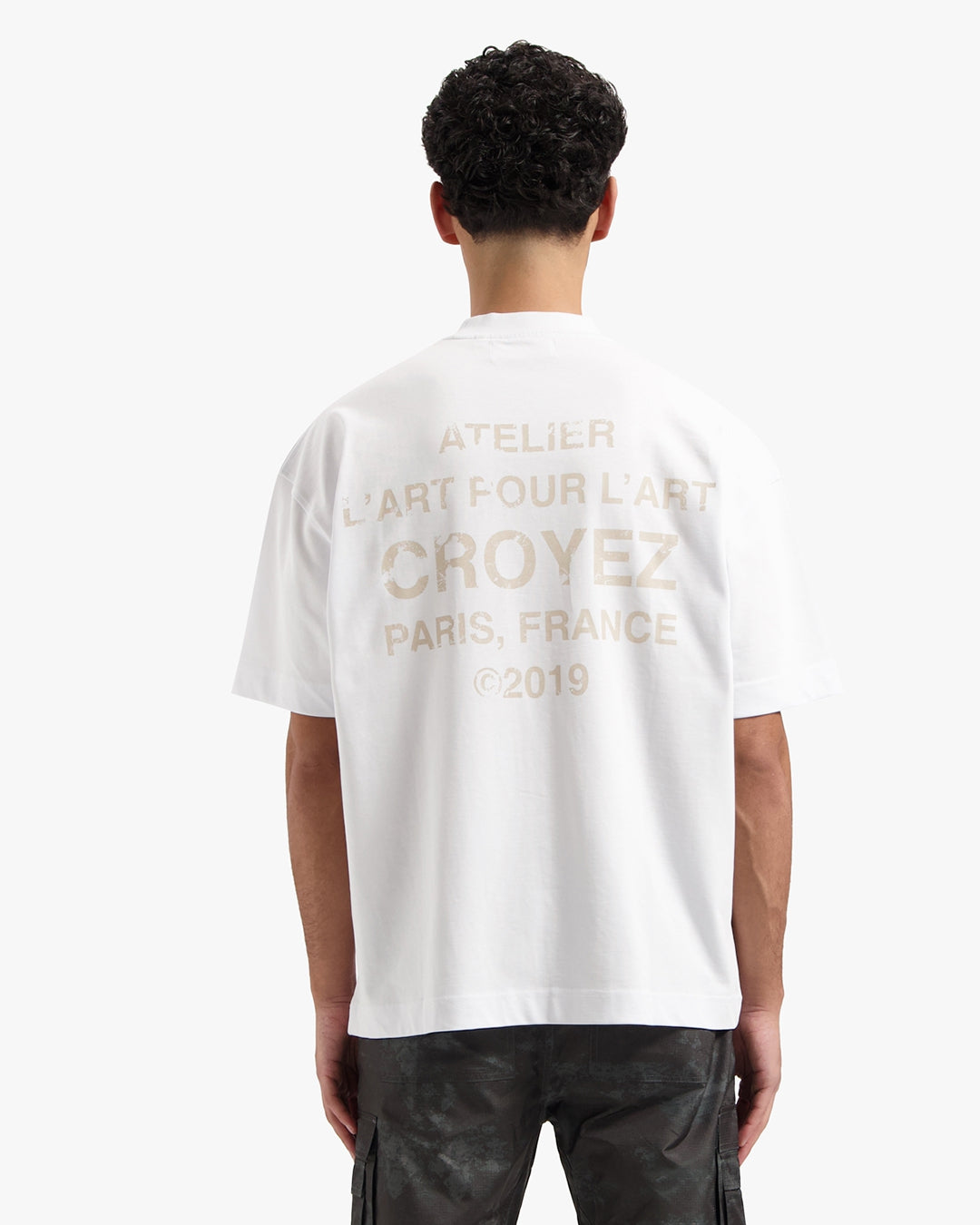 Croyez Gallery Grunge T-Shirt | White