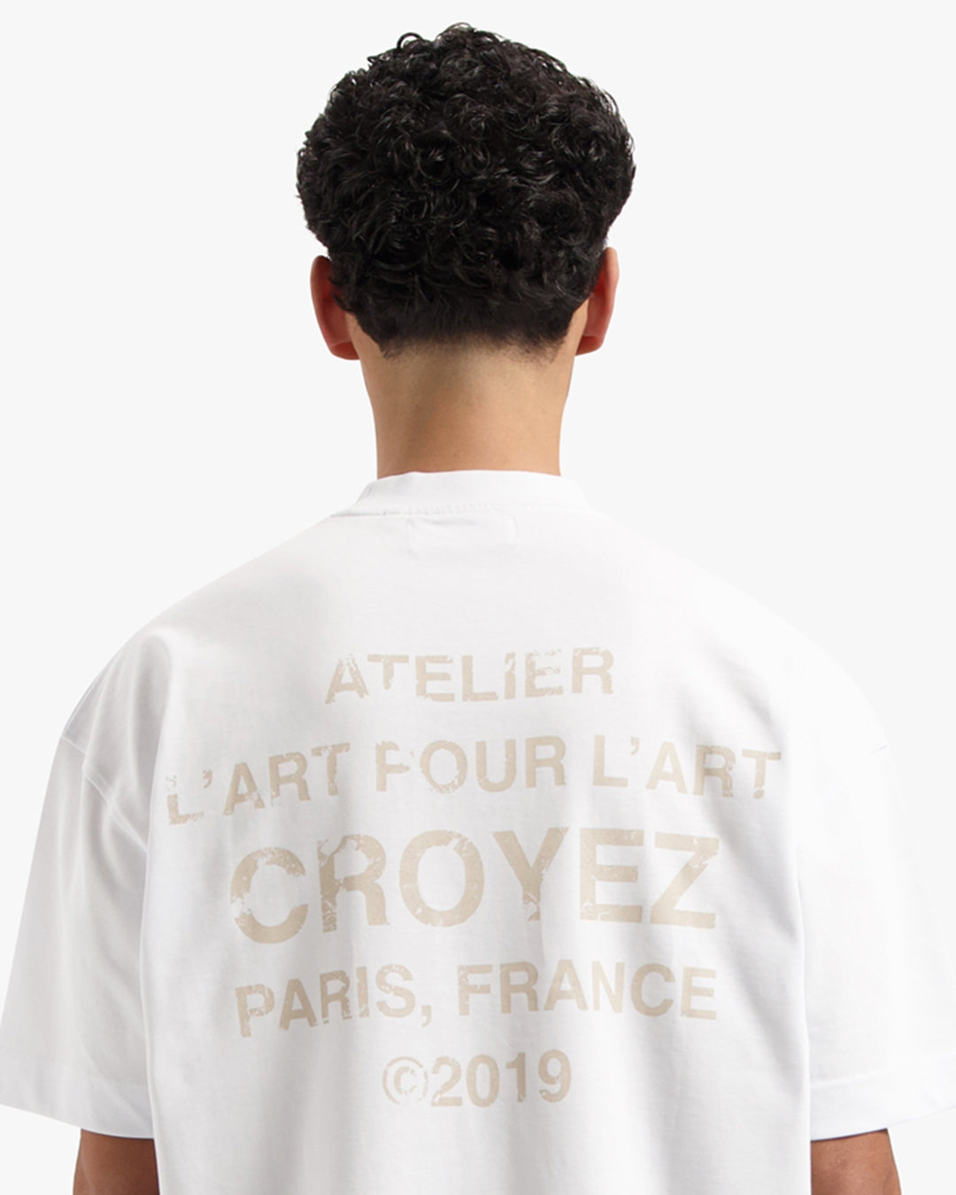 CROYEZ GALLERY GRUNGE T-SHIRT | WHITE