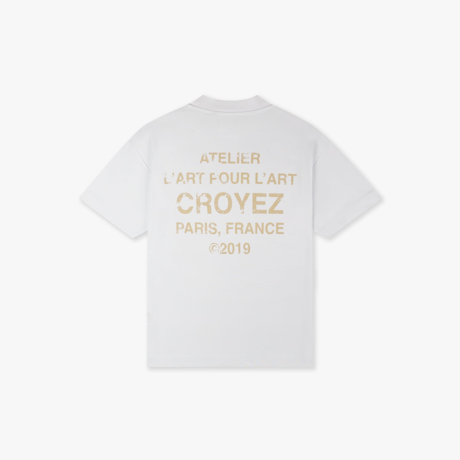 CROYEZ GALLERY GRUNGE T-SHIRT | WHITE