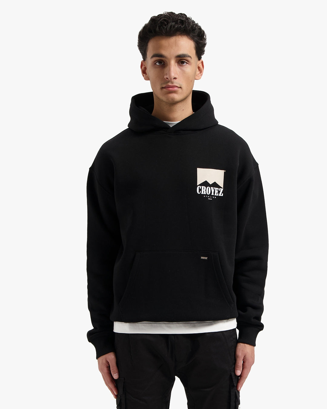 CROYEZ FUMES HOODIE - BLACK/BEIGE