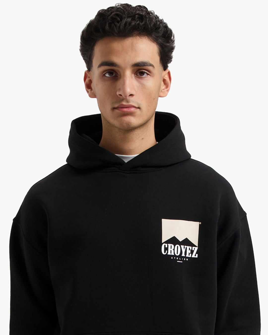 CROYEZ FUMES HOODIE | BLACK/BEIGE