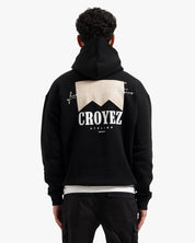 CROYEZ FUMES HOODIE | BLACK/BEIGE