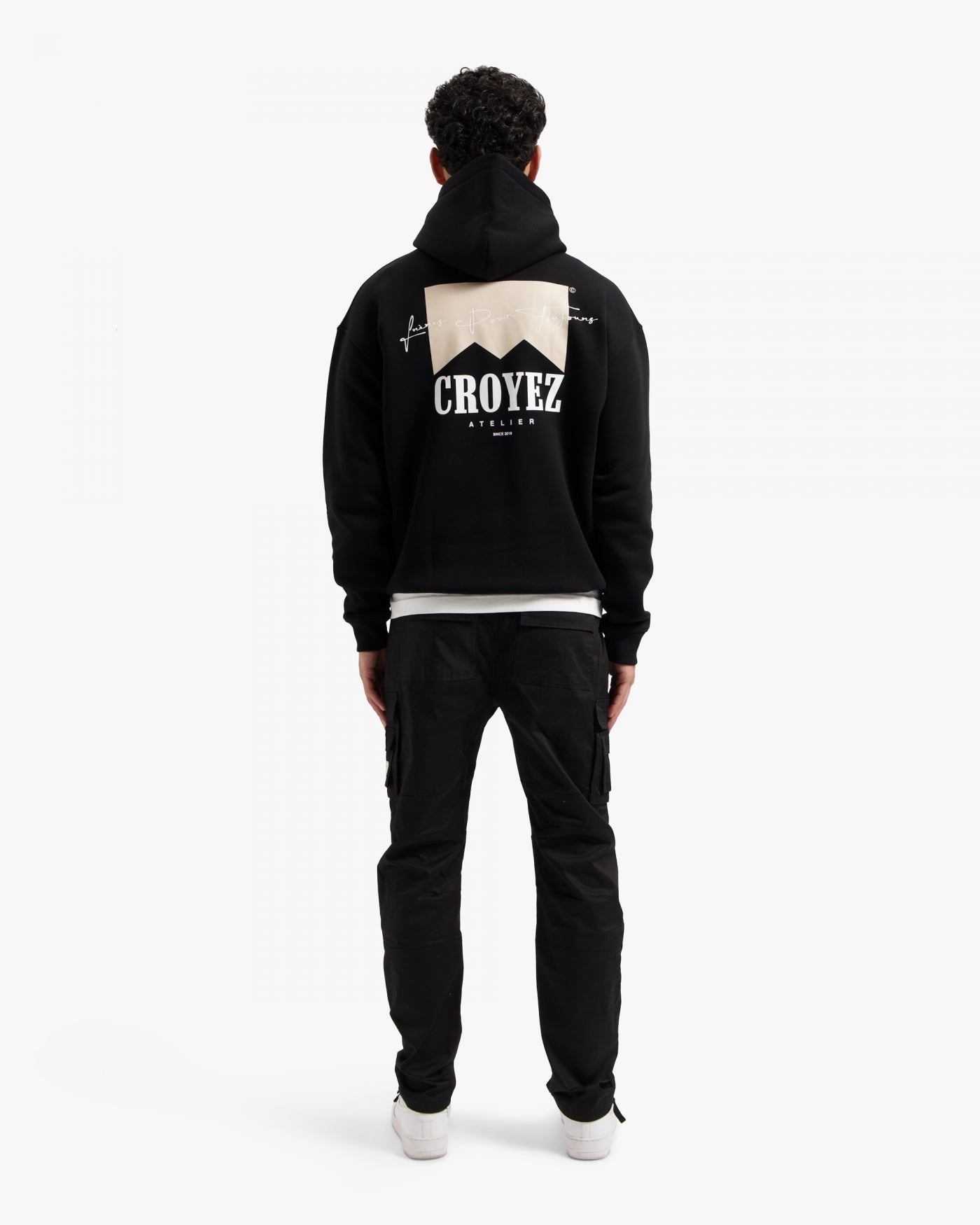 CROYEZ FUMES HOODIE - BLACK/BEIGE