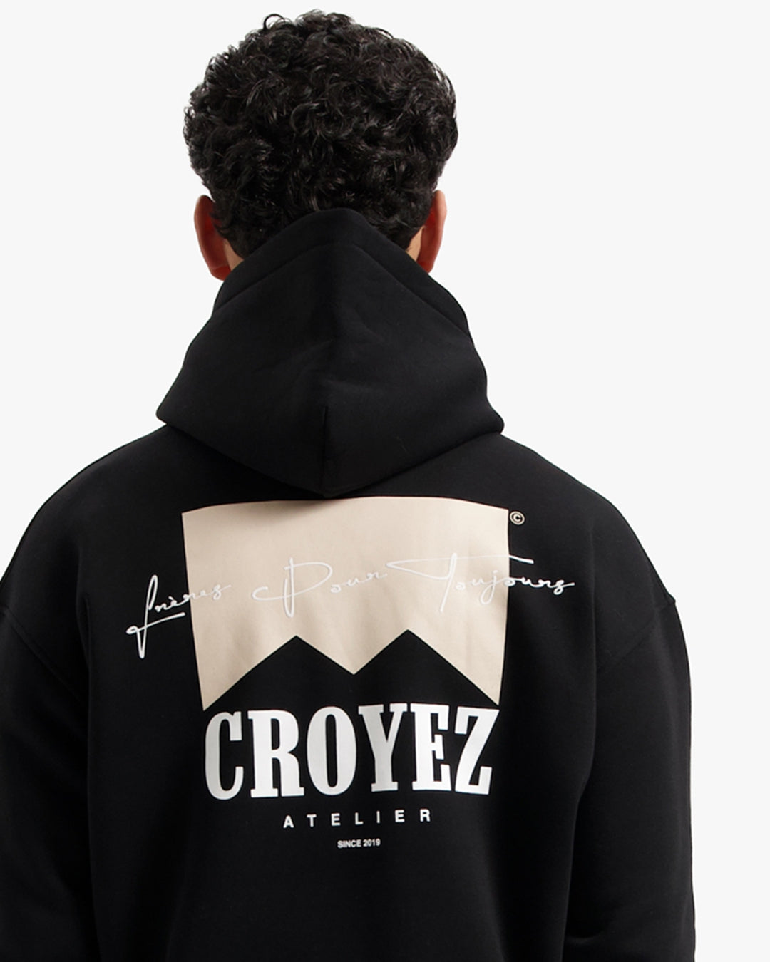 CROYEZ FUMES HOODIE | BLACK/BEIGE