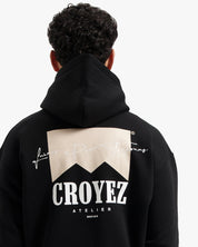 CROYEZ FUMES HOODIE | BLACK/BEIGE