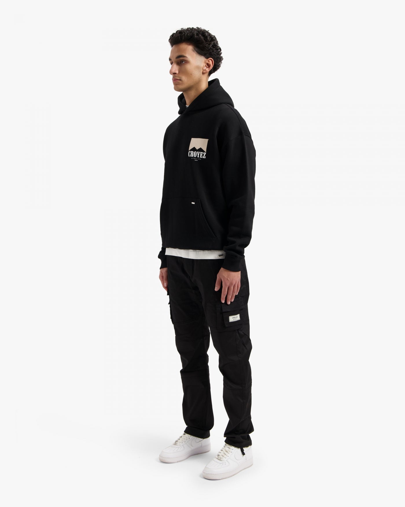 CROYEZ FUMES HOODIE - BLACK/BEIGE