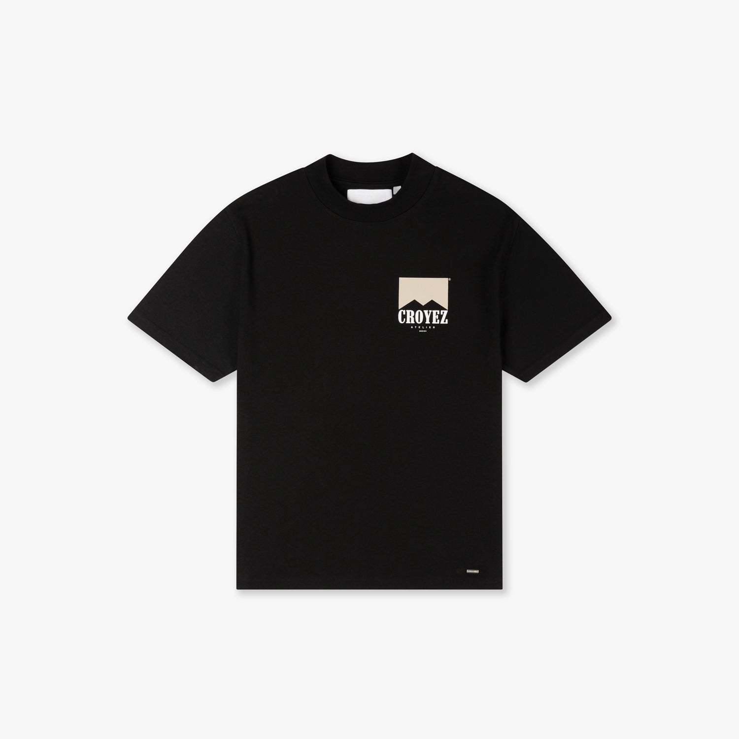 CROYEZ FUMES T-SHIRT | BLACK/BEIGE