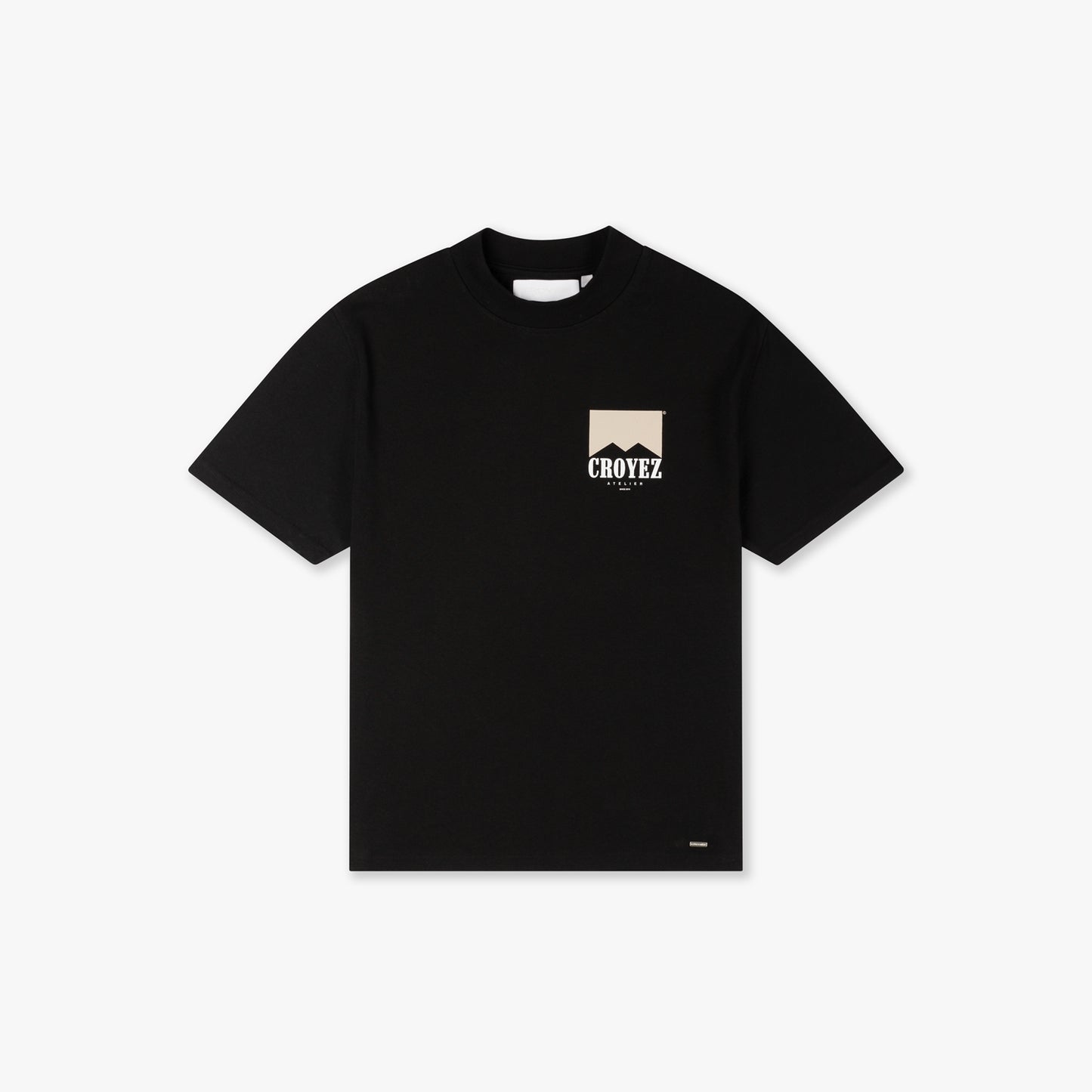 CROYEZ FUMES T-SHIRT - BLACK/BEIGE