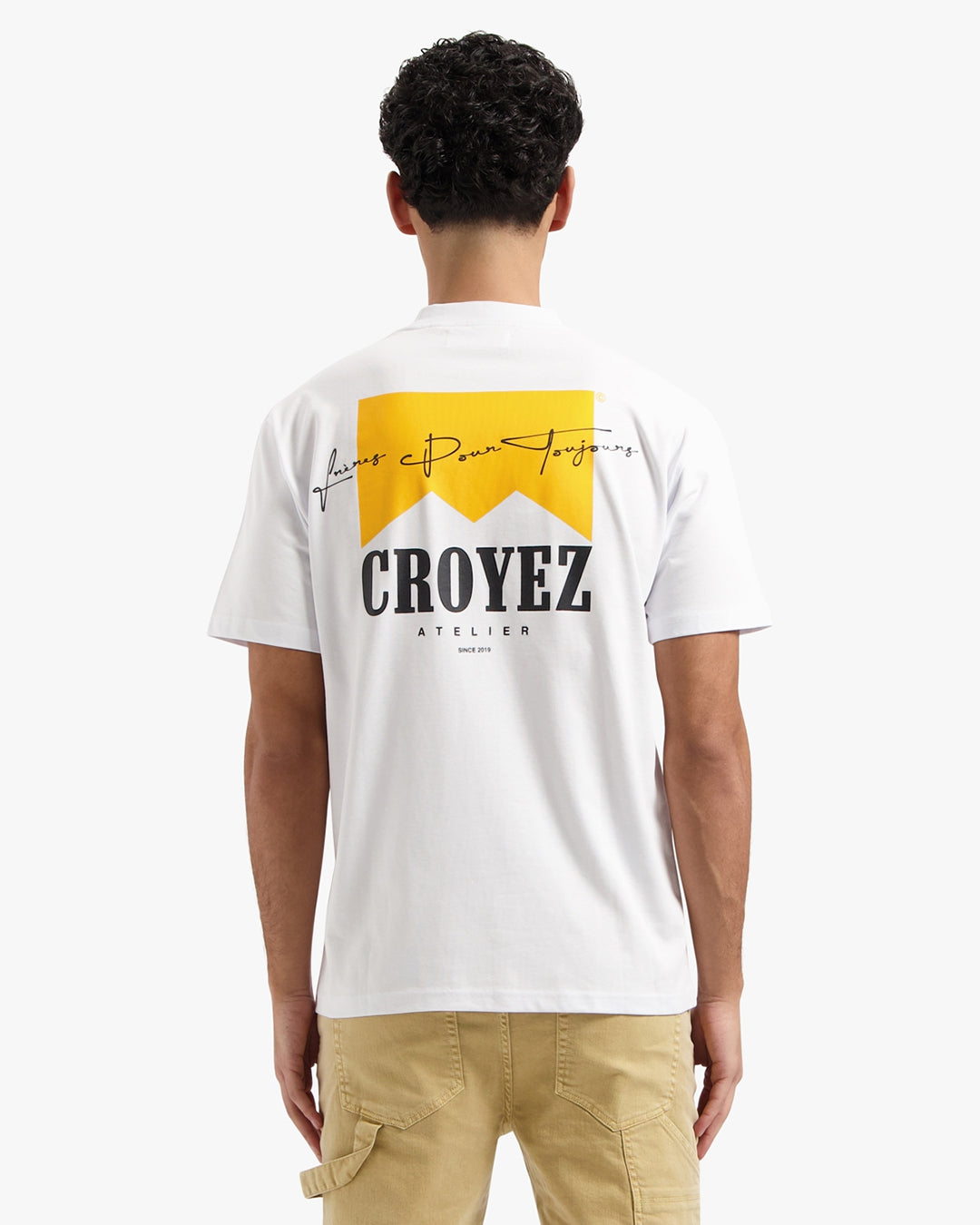 Croyez Fumes T-Shirt | White/Yellow