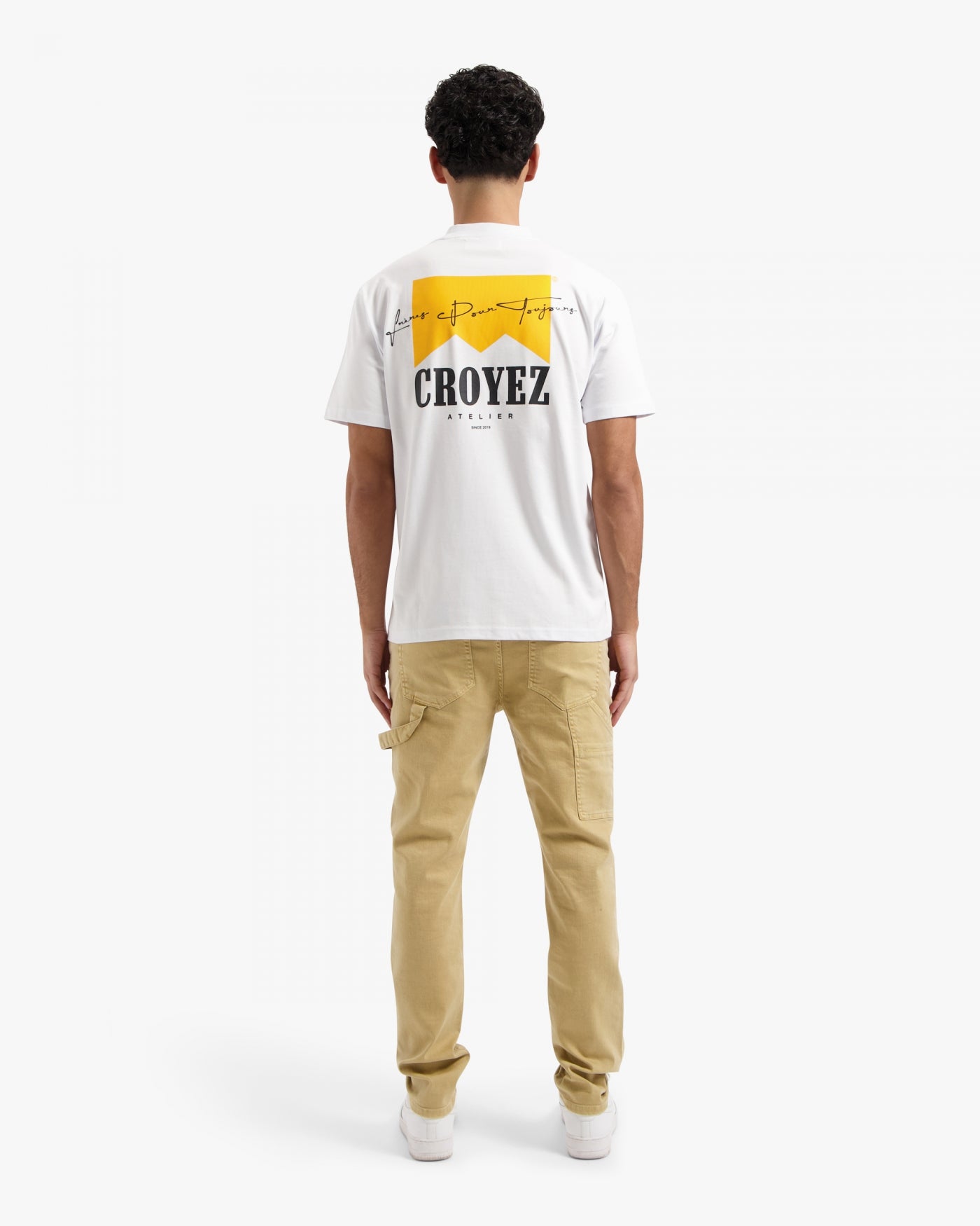 CROYEZ FUMES T-SHIRT | WHITE/YELLOW