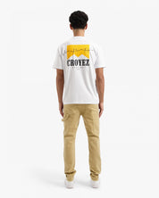 CROYEZ FUMES T-SHIRT | WHITE/YELLOW
