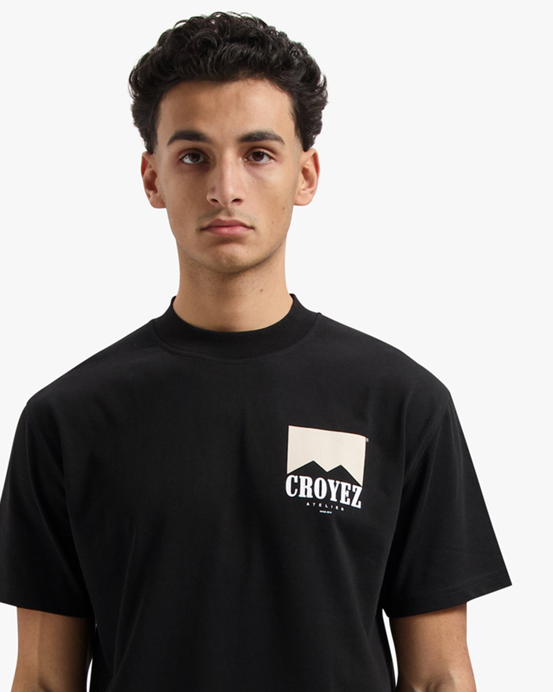 CROYEZ FUMES T-SHIRT | BLACK/BEIGE