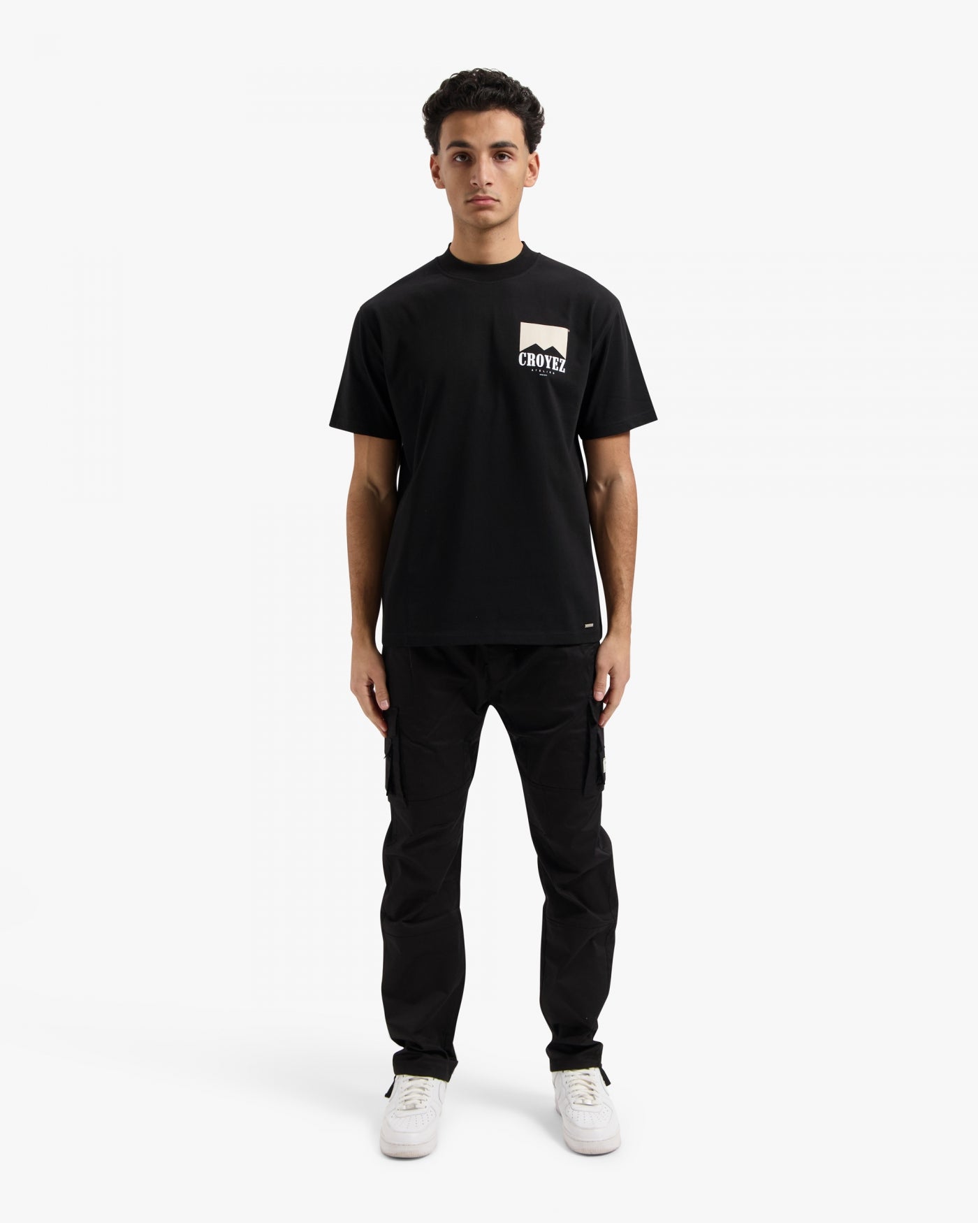 CROYEZ FUMES T-SHIRT | BLACK/BEIGE