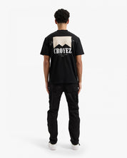 CROYEZ FUMES T-SHIRT | BLACK/BEIGE