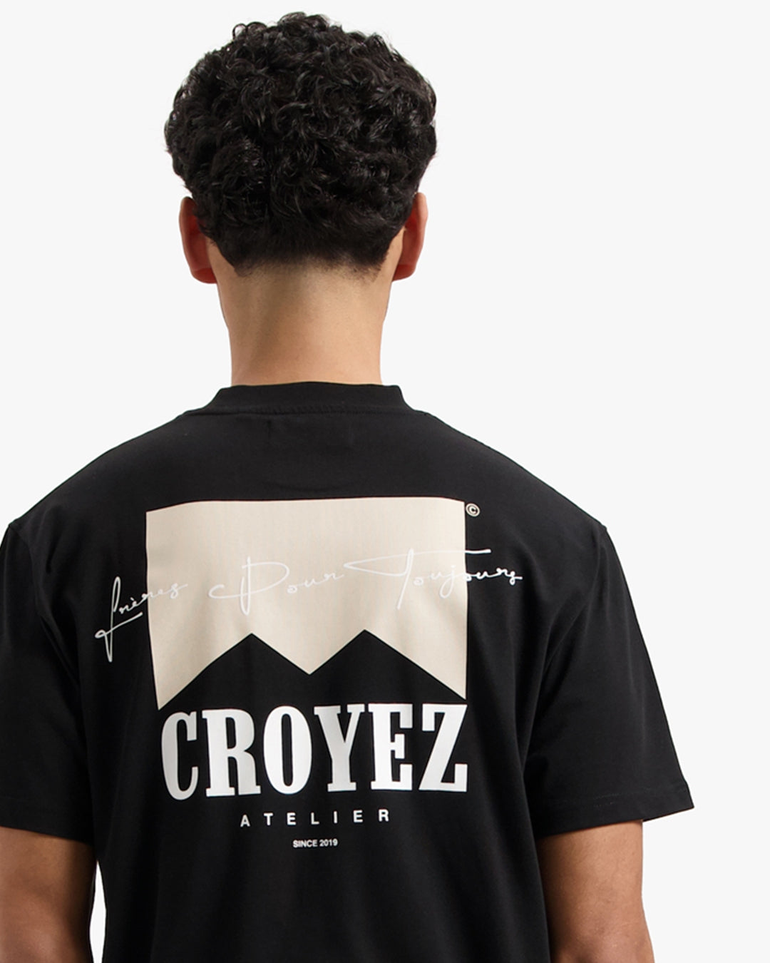 CROYEZ FUMES T-SHIRT | BLACK/BEIGE