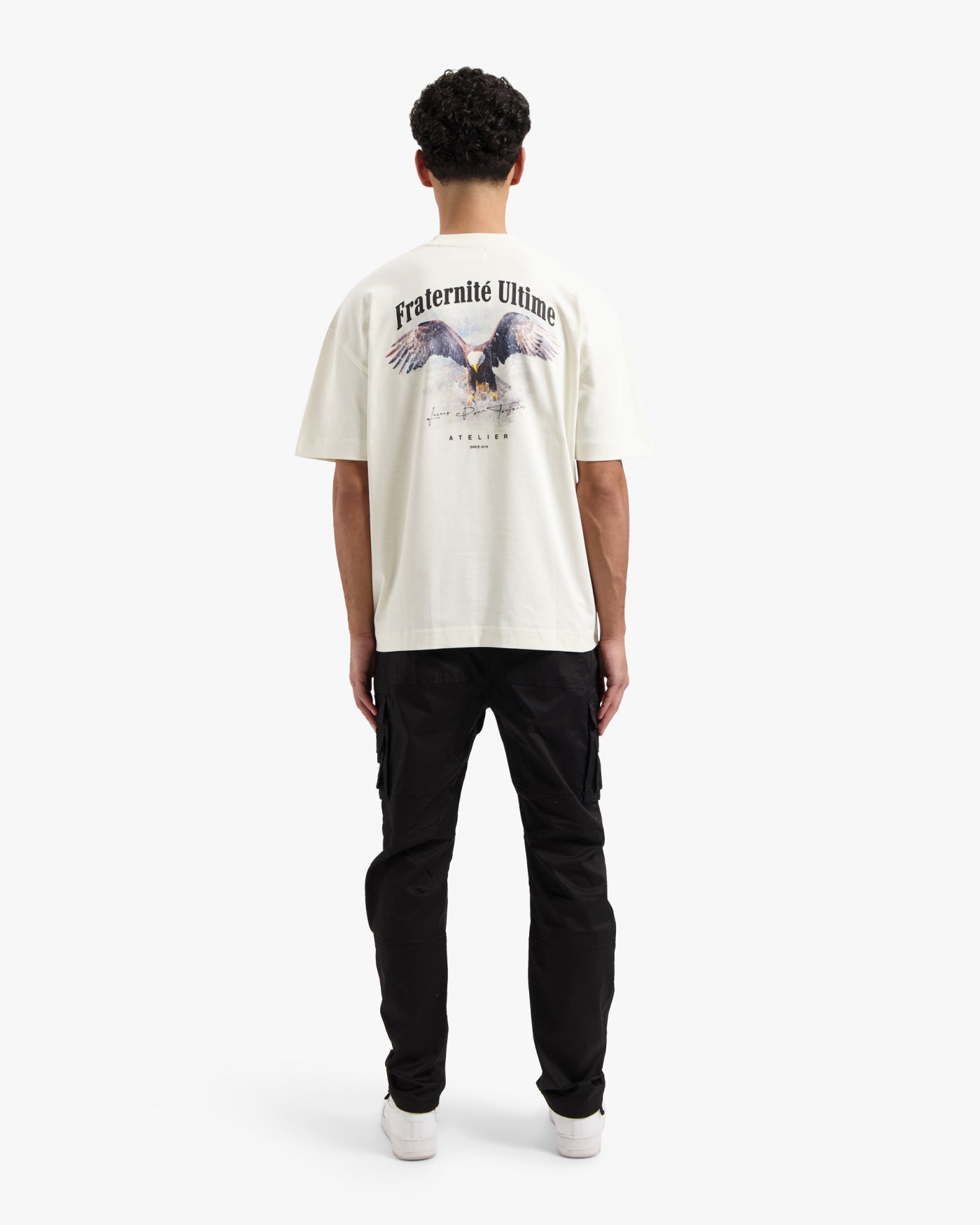 CROYEZ VINTAGE EAGLE T-SHIRT - OFF-WHITE