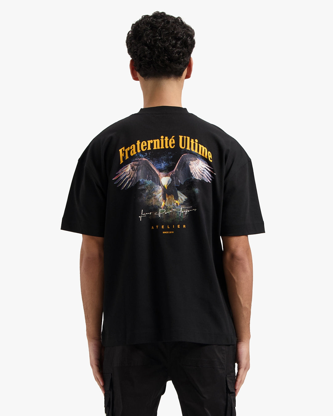 Croyez Vintage Eagle T-Shirt | Black/Yellow