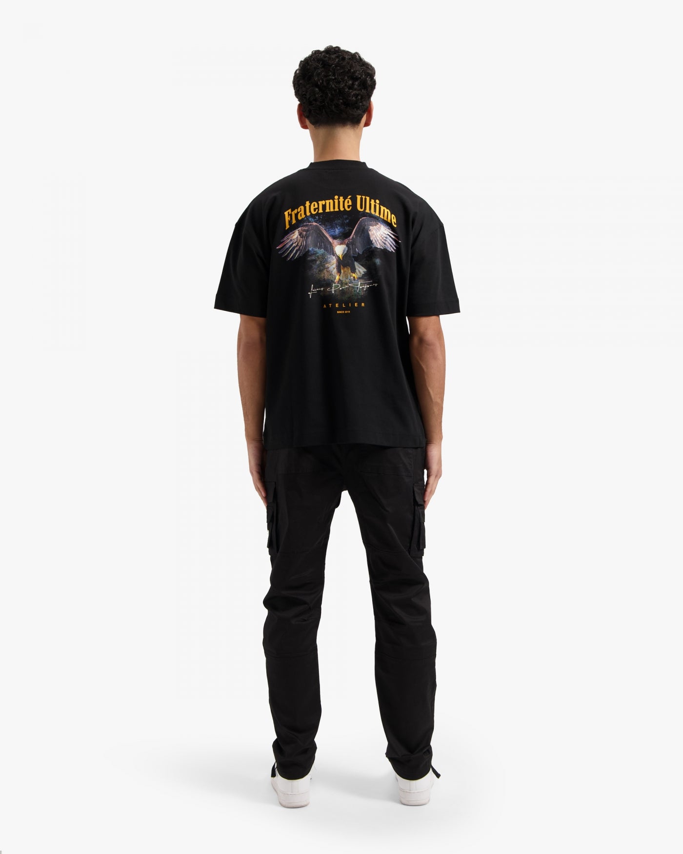 CROYEZ VINTAGE EAGLE T-SHIRT | BLACK/YELLOW