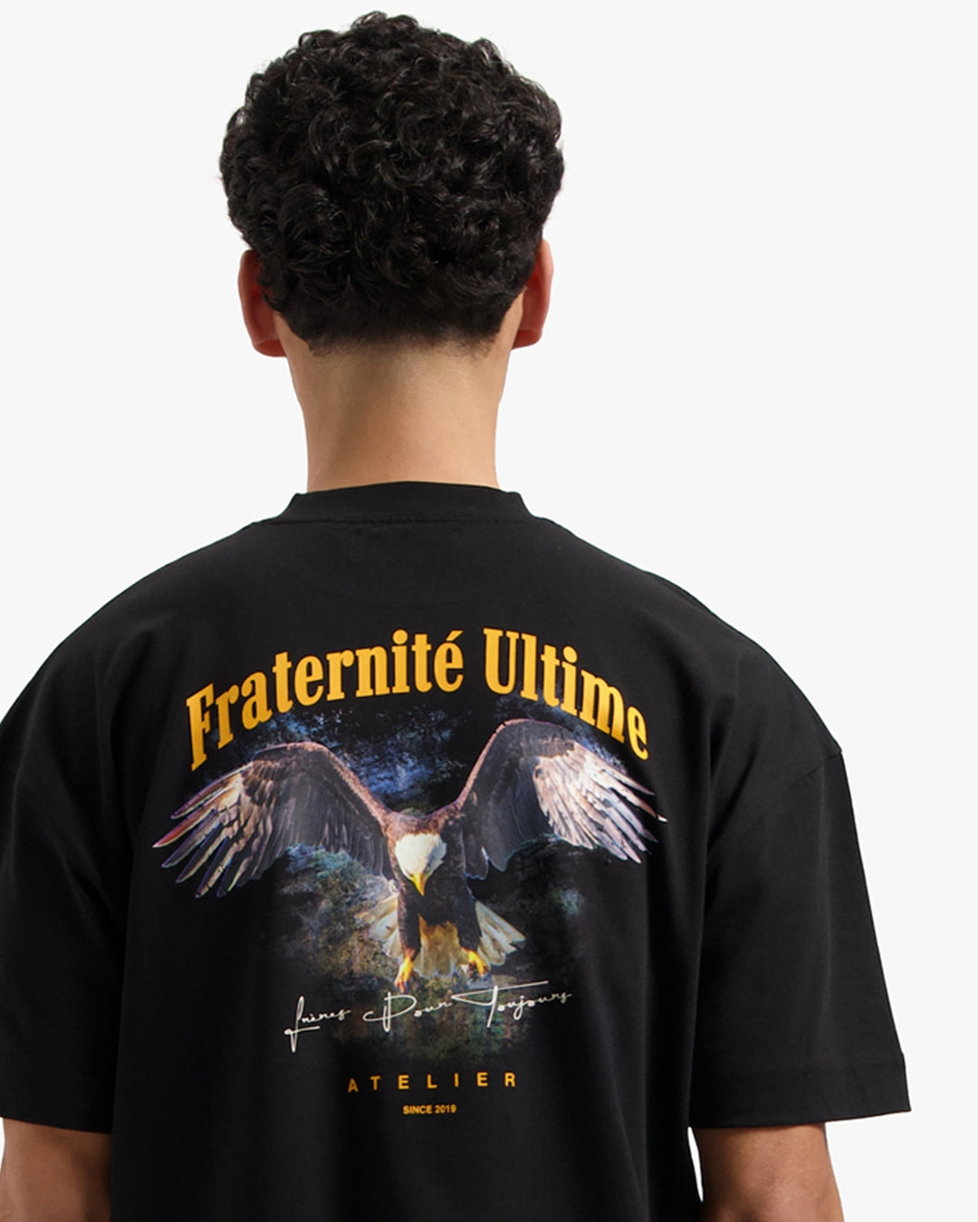 CROYEZ VINTAGE EAGLE T-SHIRT | BLACK/YELLOW