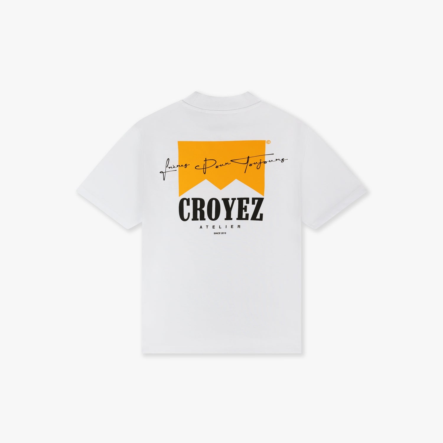 CROYEZ FUMES T-SHIRT | WHITE/YELLOW