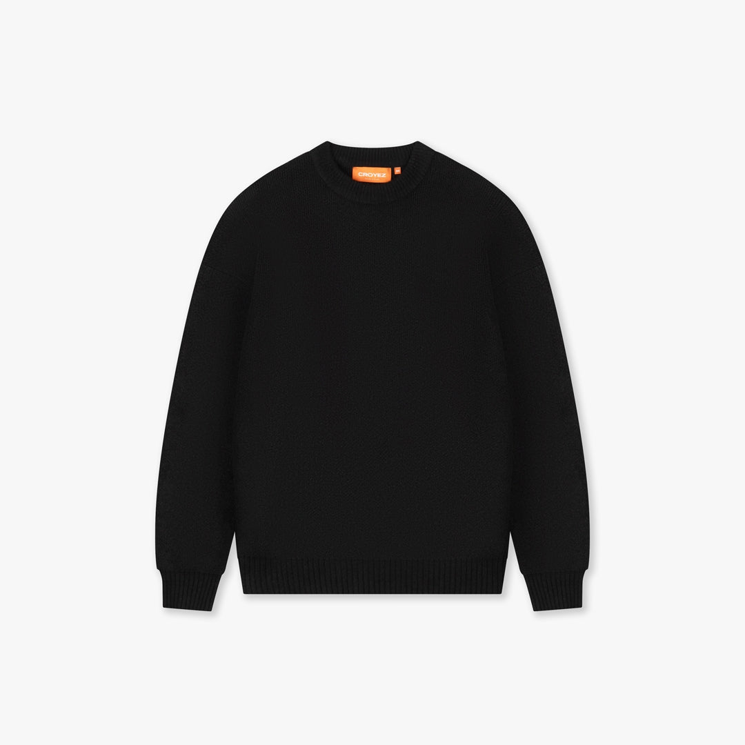 CROYEZ GALLERY KNIT SWEATER - BLACK