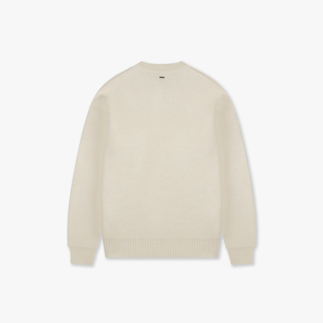 CROYEZ ÉTIQUETTE KNIT SWEATER | OFF-WHITE