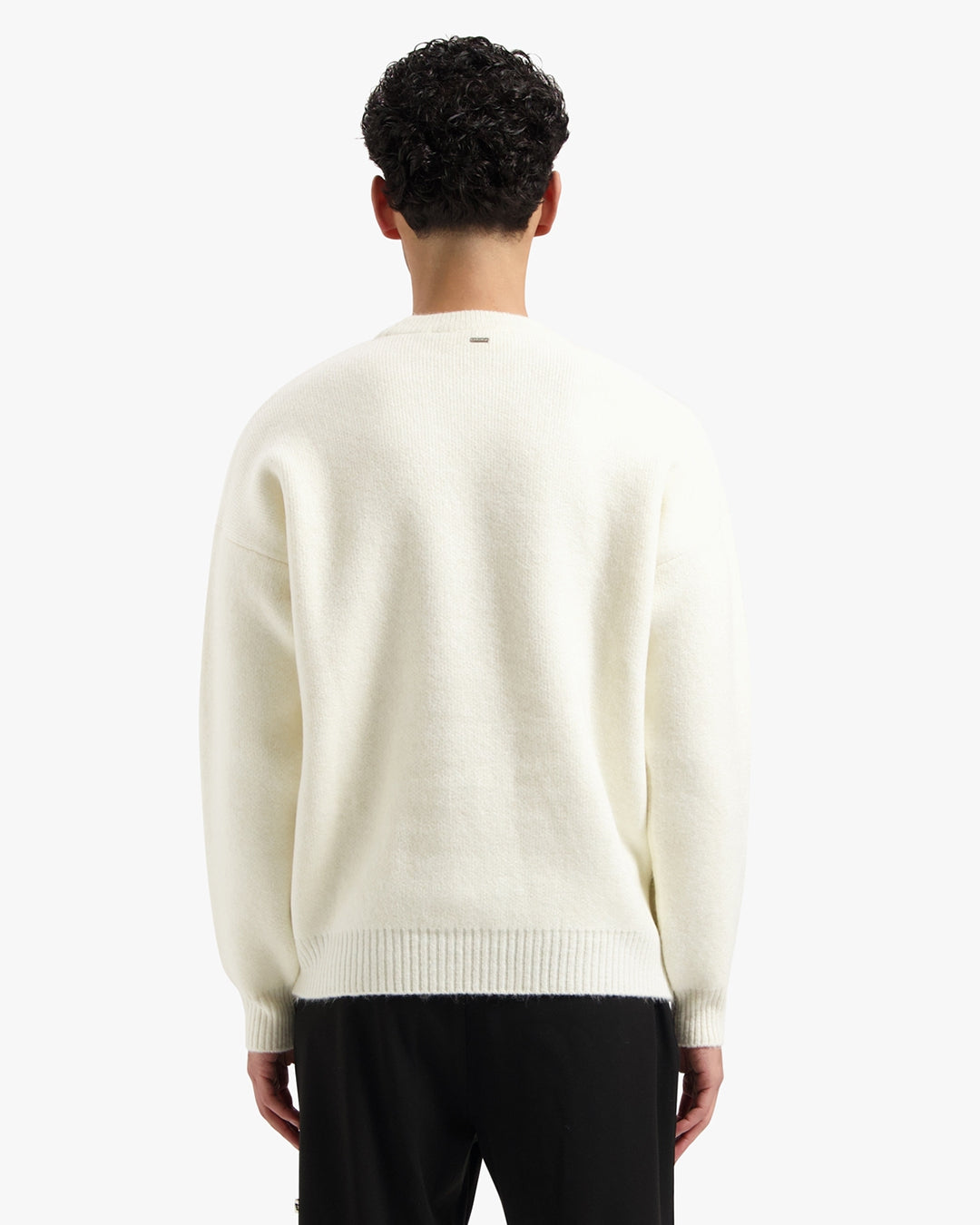 CROYEZ ÉTIQUETTE KNIT SWEATER - OFF-WHITE