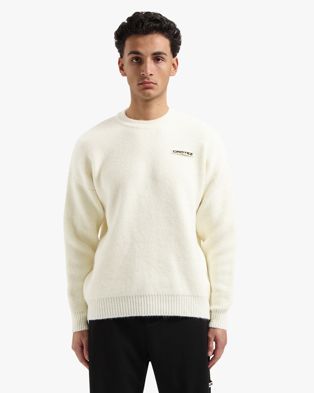 CROYEZ ÉTIQUETTE KNIT SWEATER - OFF-WHITE