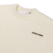 CROYEZ ÉTIQUETTE KNIT SWEATER | OFF-WHITE
