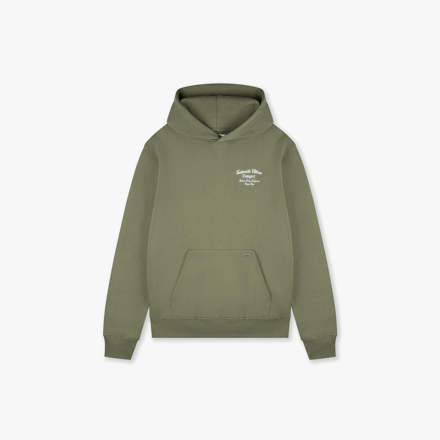 CROYEZ FRATERNITÉ HOODIE - WASHED OLIVE