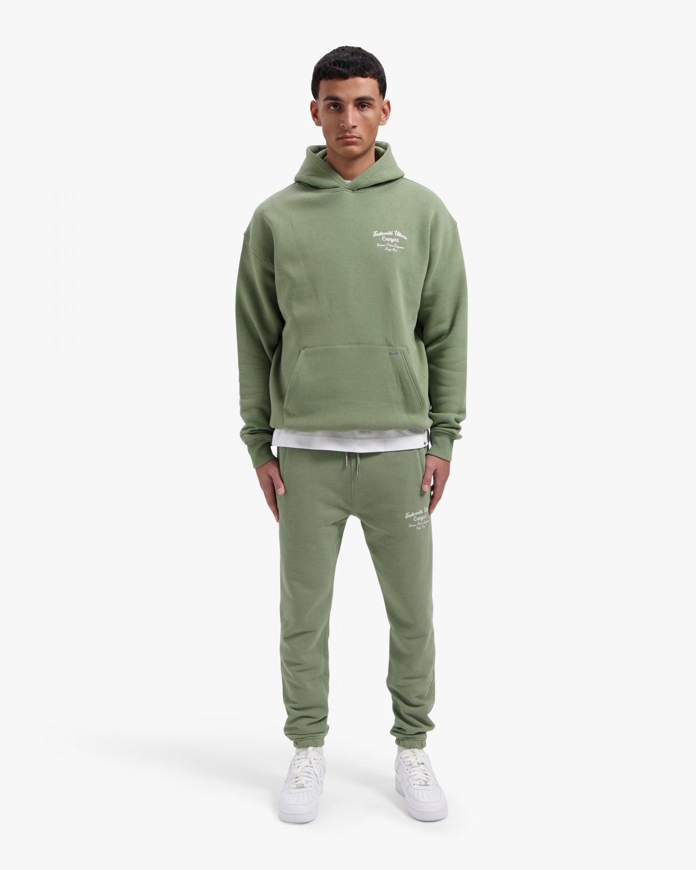 CROYEZ FRATERNITÉ HOODIE - WASHED OLIVE