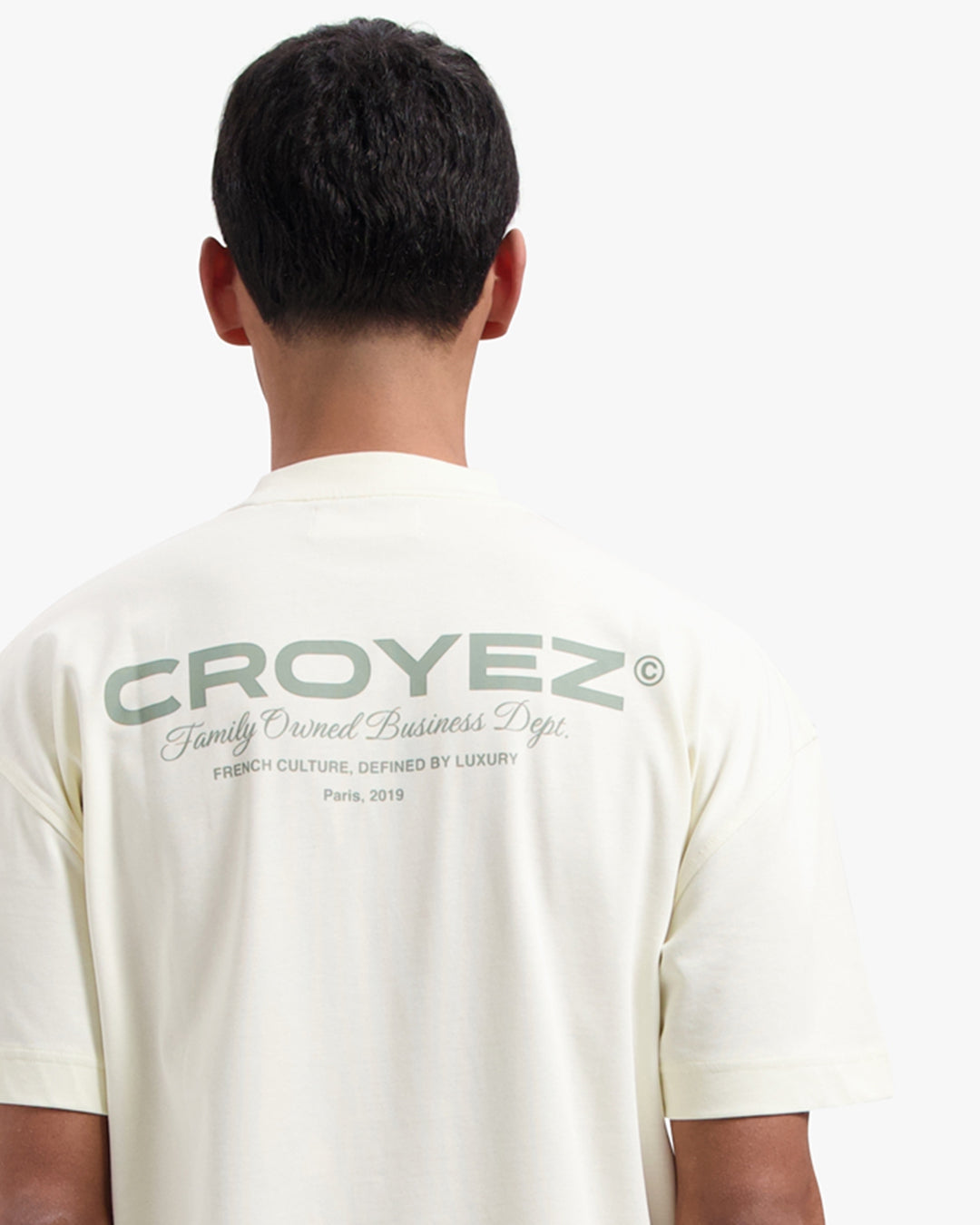 CROYEZ FAMILY OWNED BUSINESS T-SHIRT - BUTTERCREAM