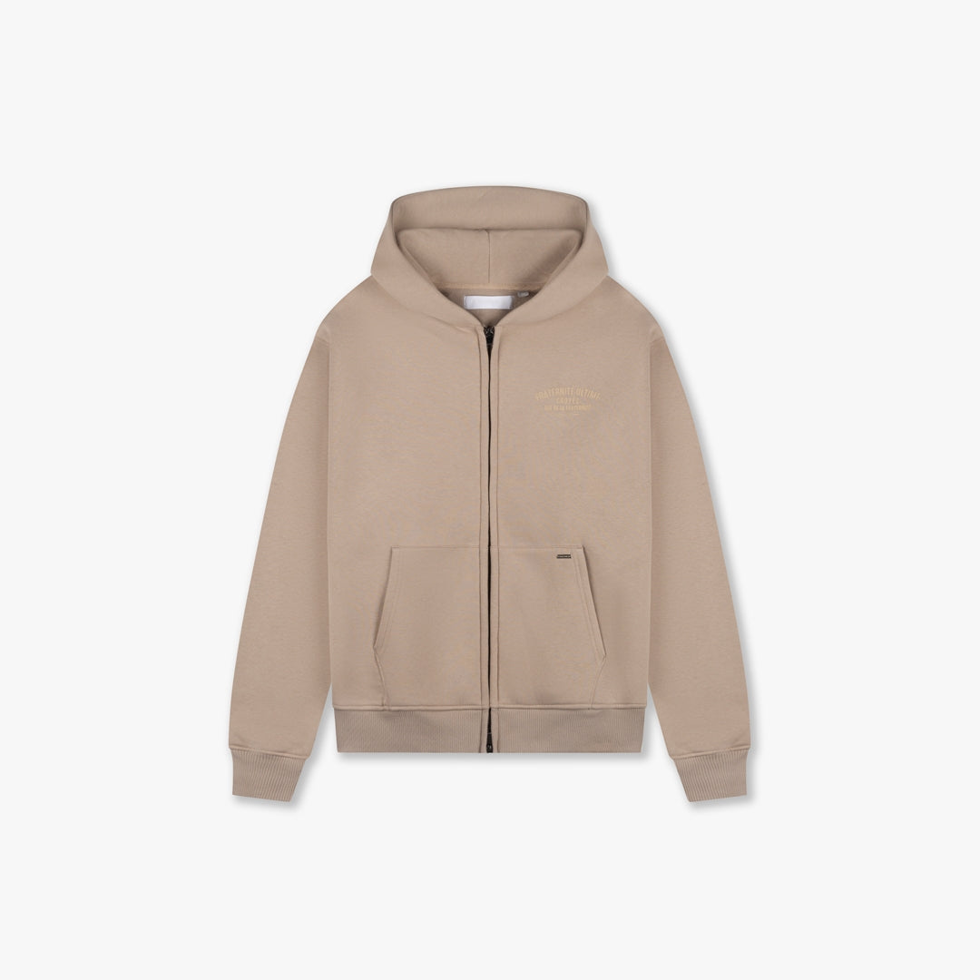 CROYEZ FRATERNITÉ ZIP HOODIE - SAND