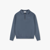 CROYEZ FRATERNITÉ HALF ZIP SWEATER | BLUE