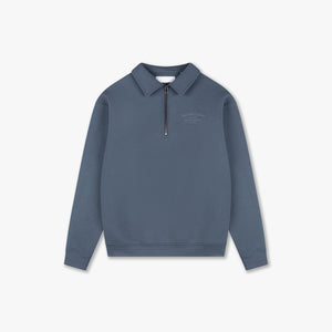 CROYEZ FRATERNITÉ HALF ZIP SWEATER | BLUE