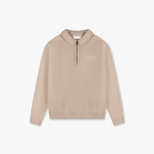 CROYEZ FRATERNITÉ HALF ZIP SWEATER | SAND