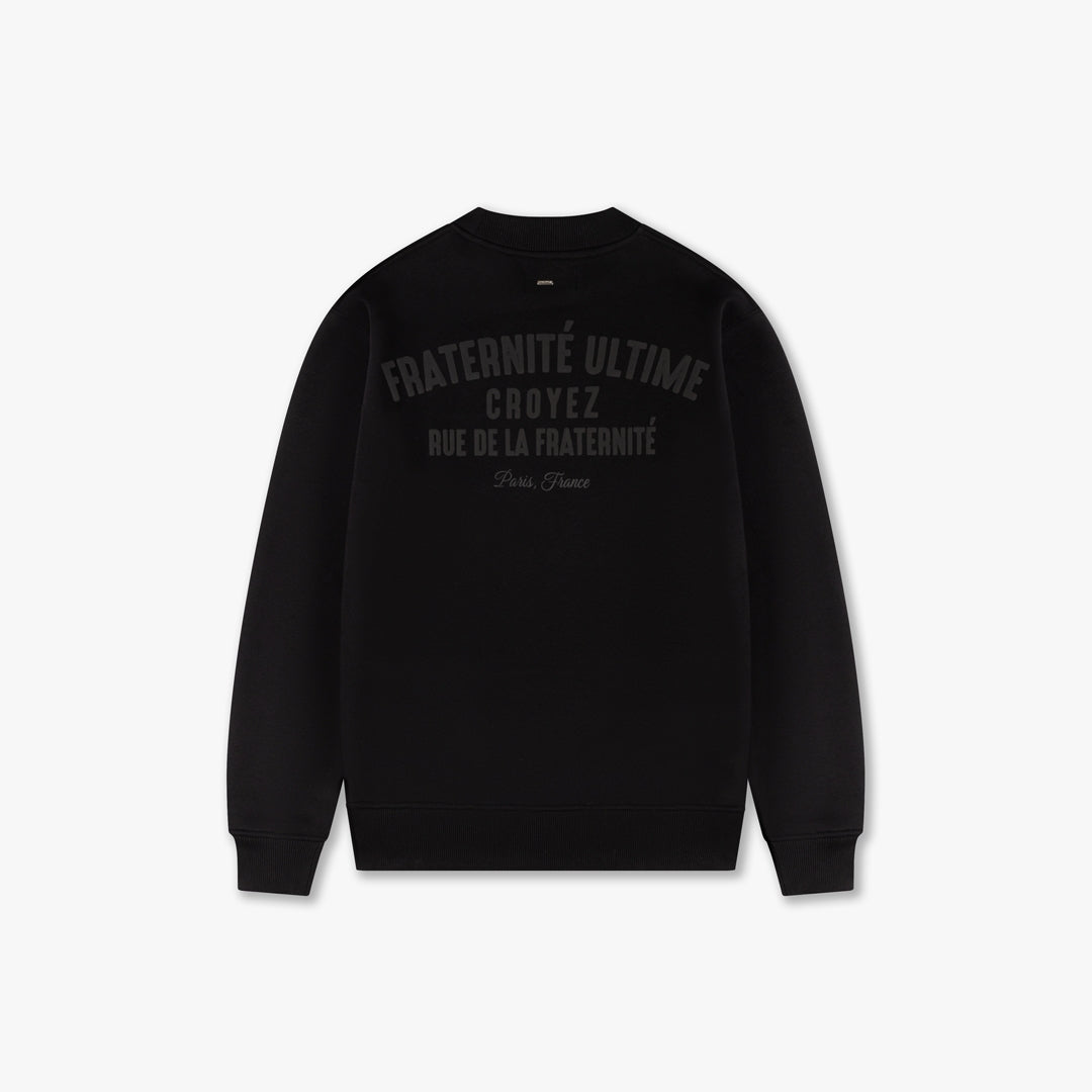 CROYEZ FRATERNITÉ SWEATER - BLACK