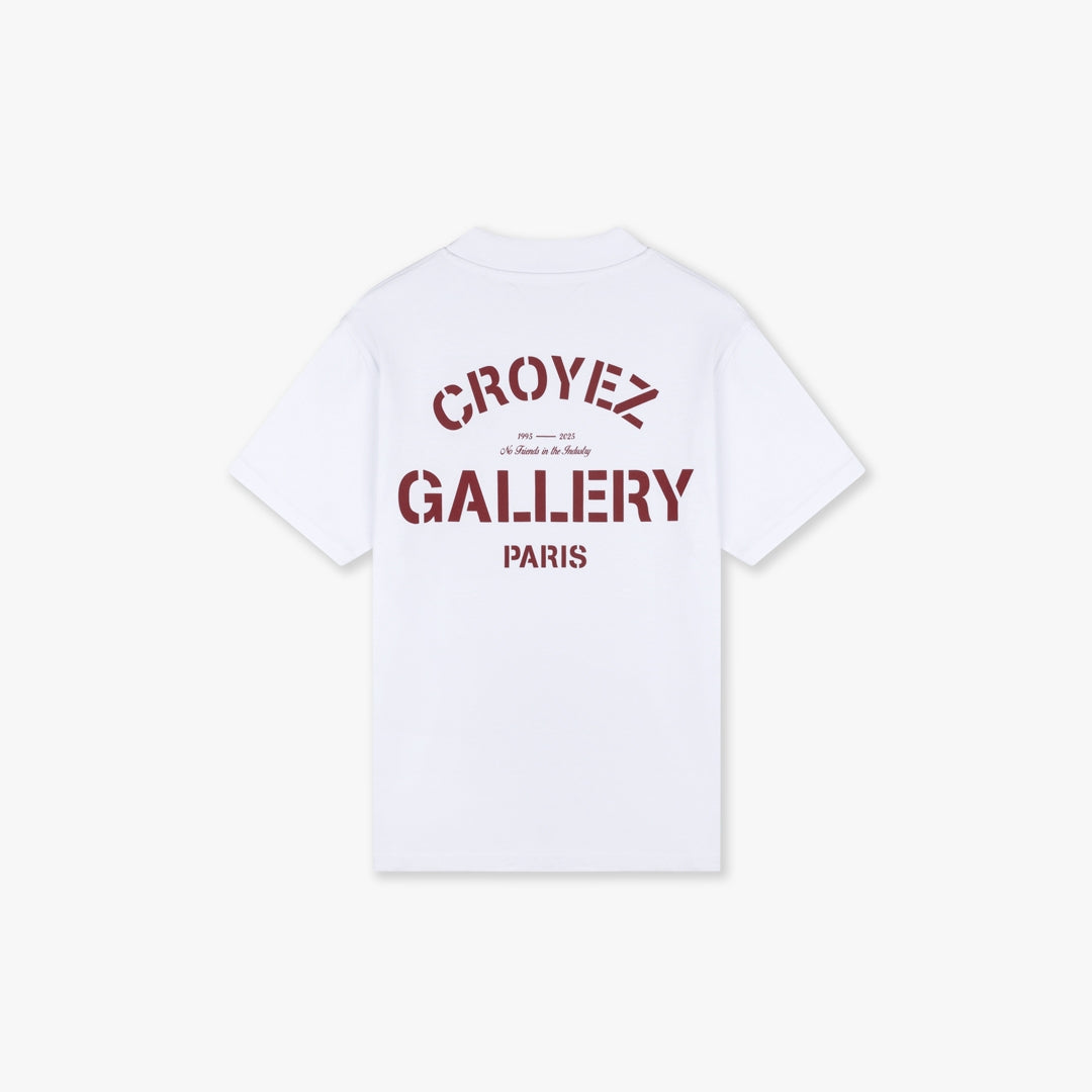 CROYEZ GALLERY T-SHIRT - WHITE/RED