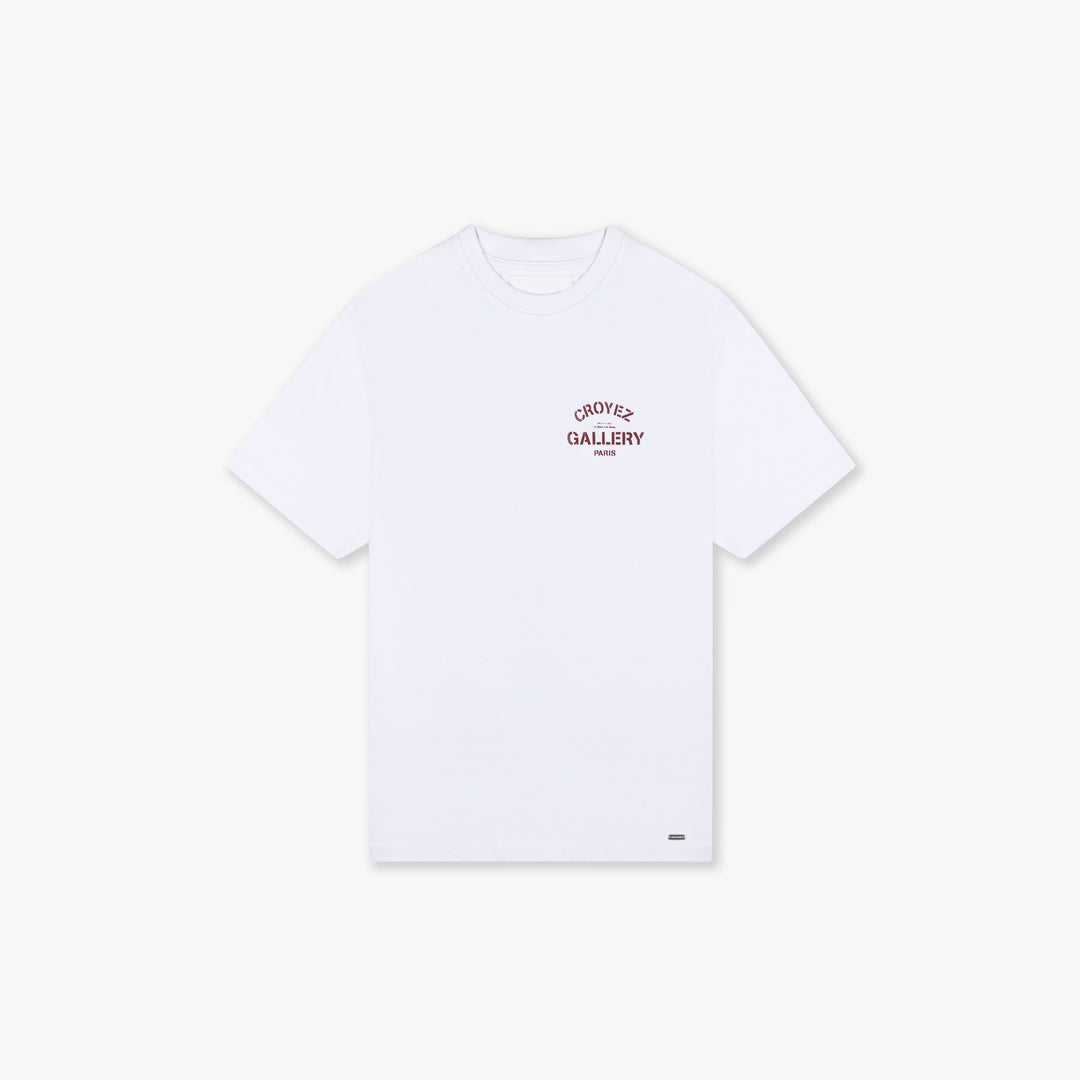 CROYEZ GALLERY T-SHIRT - WHITE/RED