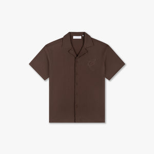 CROYEZ RIBBED SHIRT | BROWN