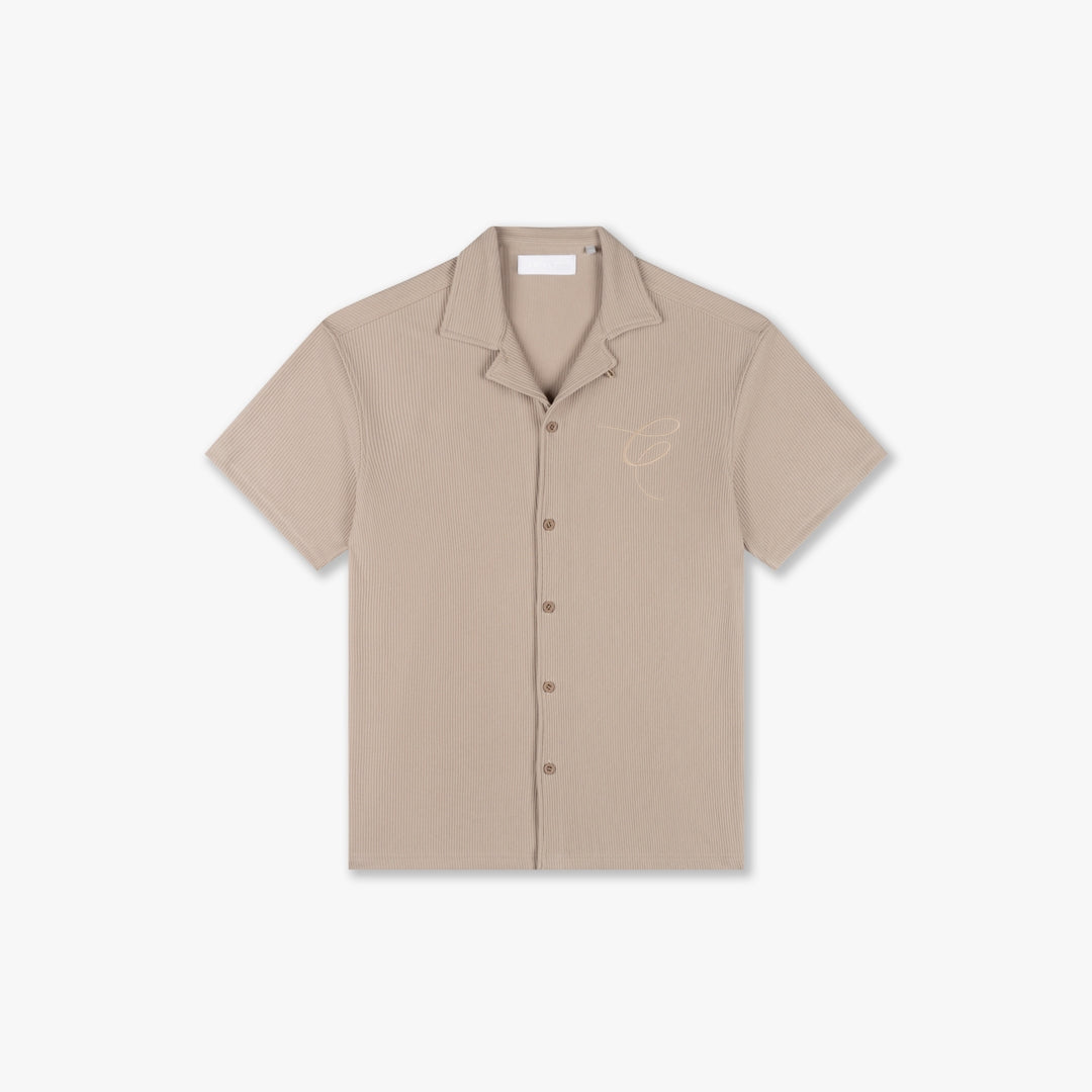 CROYEZ RIBBED SHIRT | SAND