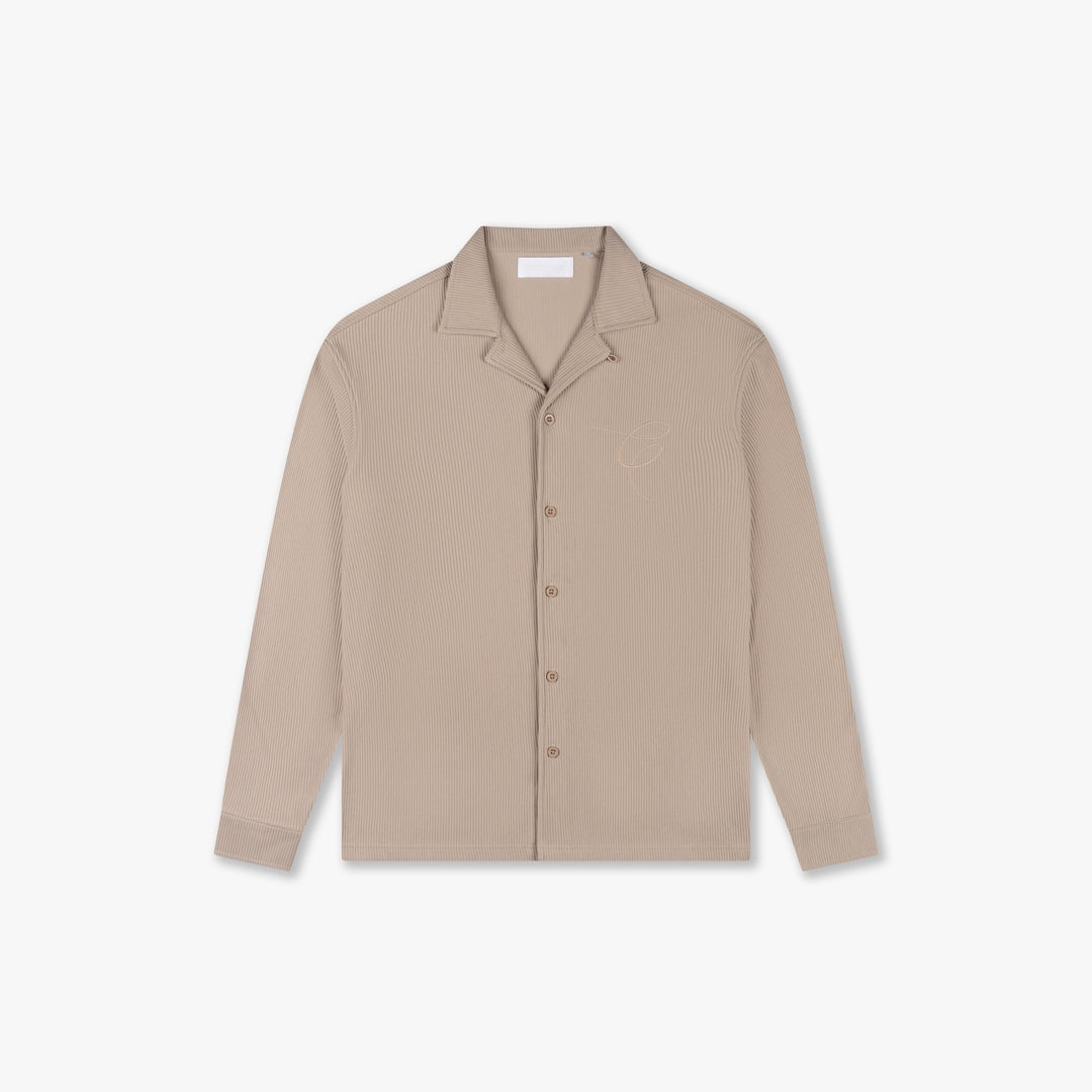  CROYEZ RIBBED LONGSLEEVE SHIRT | SAND