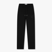 CROYEZ RIBBED STRAIGHT LEG PANTS | BLACK
