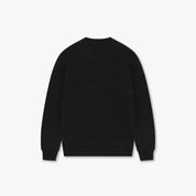 CROYEZ HEART KNIT SWEATER | BLACK